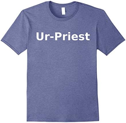 Mens Ur-Priest T-Shirt Board Game Role Playing LARP Halloween RPG Small Heather Blue