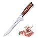 TUO Boning Knife, 7 inch Sharp Fillet Knife, with Woodgrain Pakkawood Handle, High Carbon Steel Kitchen Cutlery, Luxurious Gift Box Included - Fiery Phoenix Series