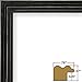 Craig Frames 200ASHBK 16 by 20-Inch Picture Frame, Wood Grain Finish, 0.75-Inch Wide, Black