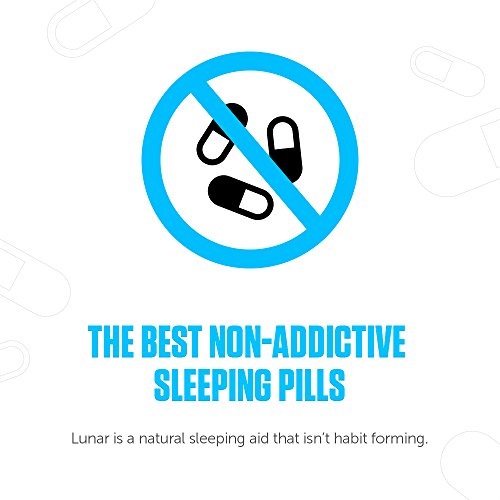 Legion Lunar Natural Sleep Aid Supplement - Herbal Sleeping Aids for Insomnia Relief & to Fall Asleep Fast. with Melatonin, L-Glycine, Lemon Balm Extract & Rutaecarpine. Safe & Healthy. 30 Svgs.