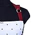 AMOUR INFINI Cotton Womens Apron for Kitchen, Grilling, Baking with Pockets & Adjustable Strap Washable, Reusable Spring Apron (27.5 x 33 Inches)