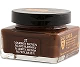 Saphir Médaille d'Or Pommadier Cream 75ml - Suitable for all leather shoes and boots (Medium Brown 37)