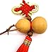 Jiary Handmade Chinese Traditional Gourd Knot Feng Shui Soft Tassel Charm Accessories, Office Bedroom Car Hanging Ornaments Decoration Ward Off Evil Protect Peace Pack of 2 (Wu Lou)