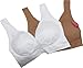 Delta Burke Intimates Women's Seamless Comfort Bra with Pads (2 Pack)