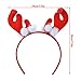 Christmas Reindeer Headbands,Aniwon 6PCS Xmas Headband Hairbands Headwear with Cute Elk Antlers for Kids Adults Christmas Party Supplies