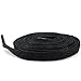 YFINE 2 Pair Cotton Waterproof Flat Waxed Shoelaces for Leather Boots Dress Shoes Laces Black 47.24