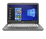 HP Stream 14-inch Laptop, Intel Celeron N3060 Processor, 4 GB SDRAM Memory, 64 GB eMMC storage, Windows 10 Home in S Mode with Office 365 Personal for one year (14-cb060nr, Smoke Gray)
