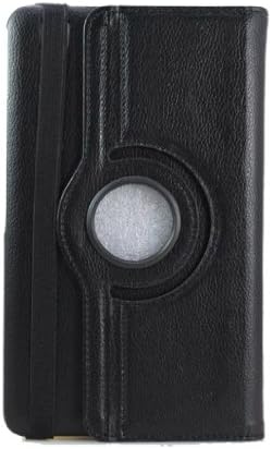 Life Sweetly 360 Degree Rotating Swivel Stand Black Leather Case Cover for Samsung Galaxy Tab Pro 8.4 SM-T320/321/325 (with Smart Cover Auto Wake/Sleep Function)