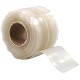 X-Treme Tape TPE-XZLCLR Silicone Rubber Self Fusing Tape, 1" x 10', Triangular, Clear