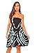 Riviera Sun 21612-GM-M Strapless Tube Short Dress/Summer Dresses Grey/Mint