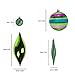 ITART 70ct Christmas Tree Ball Ornaments Decorations Shatterproof Balls and Finial Drops Assortment for Xmas Trees, Kids Parties Decoration (Blue, Pink, Rose Red, and Green)
