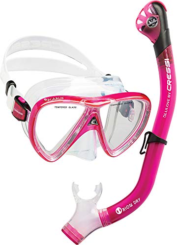 Cressi Ikarus & Orion Dry, Clear/Translucent Pink, One Size - Thumbnail 7