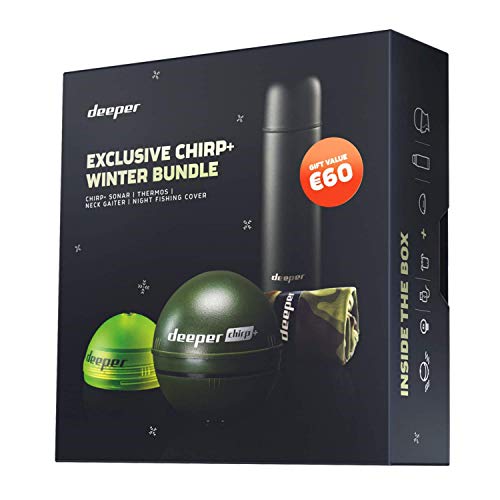 Deeper CHIRP+ Smart Sonar - drahtlos, tragbar, GPS-Fischfinder und Tiefenfinder, Onshore oder Offshore, Süßwasser oder…