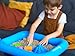 Play Sand Kit - Creative Sand Art Set for Boys & Girls - Sensory Craft Sand Play Set for Kids with Molds, Tools, Toys, Tray - Mini Inflatable Sandbox Gift Set