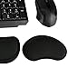 Vanzon Memory Foam Set Keyboard and Mouse Wrist Rest Pad Support Office, Computer, Laptop, Mac - Durable Comfortable and Lightweight for Easy Typing & Pain Relief (Black)