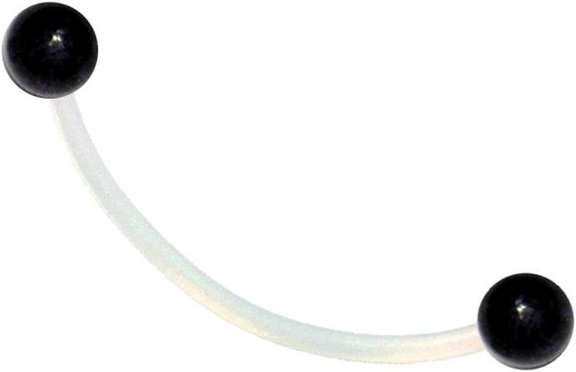 Maternity Piercings 5/5 Glitter Sports or Pregnancy Flexible Belly Ring