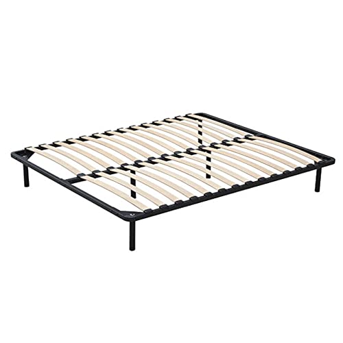 Buy CosyLabs Wooden Slat Metal Bed Frame Queen Size Bent Slat for