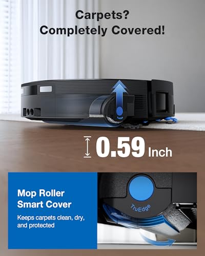ECOVACS DEEBOT X12 PRO Omni Robot Vacuum and Mop, FocusJet Pre-Spray + OZMO Roller Self-Washing Mop, TruEdge Cleaning, ZeroTangle, AIVI 3D AI Navigation, Efficient Cleaning for Pet Hair & Carpets
