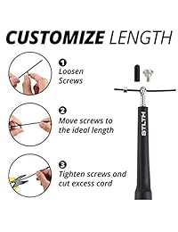 STLTH Speed Jump Rope, Dual Bearing for High Speed Skipping, Adjustable Speed Rope for Adults Fitness, Exercise, Training, Boxing, MMA, Crossfit (  Mesh Bag and Spare Parts Included)