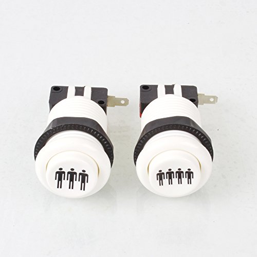 Jiu Man Happ Style 3 Player / 4 Player Start & Home Push Buttons With Micro Switch For Arcade Machine Games Mame Jamma Parts