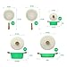 Vremi 8 Piece Ceramic Nonstick Cookware Set - Induction Stovetop Compatible Dishwasher Safe Non Stick Pots with Lids and Frying Pans - Dutch Oven Pot Fry Pan Sets for Serving - PTFE PFOA Free - Green