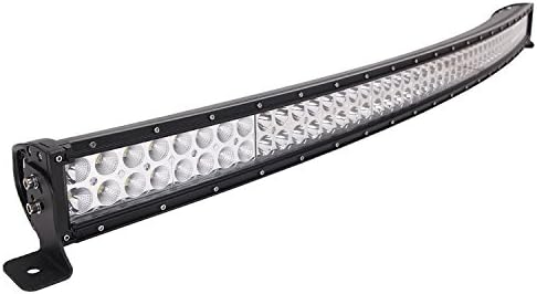 Bangbangche 53inch 300W Curved Flood Spot Combo LED Light Bar Off Road Light for Boat Truck SUV Tractor Trailer ATV