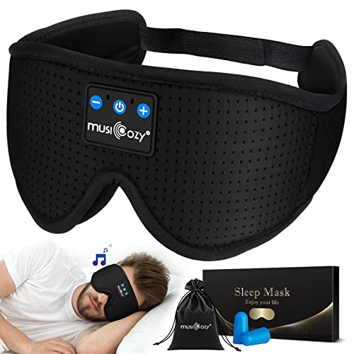 MUSICOZY Bluetooth Sleep Headphones Eye Mask