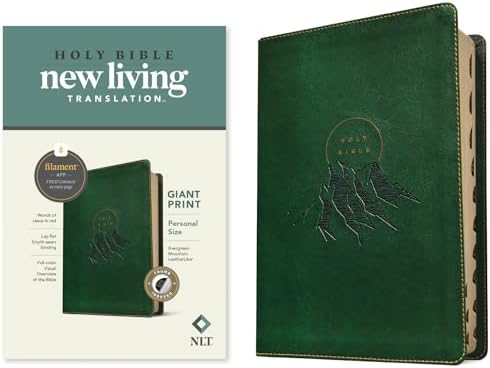 NLT Compact Giant Print Zipper Bible, Filament Enabled