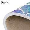 Naanle Watercolor Rainbow Mermaid Scale Non Slip Area Rug for Living Dinning Room Bedroom Kitchen, 4' x 5'(48 x 63 inches), Colorful Nursery Rug Floor Carpet Yoga Mat
