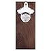 DropCatch Magnetic Wall Mounted Bottle Opener & Cap Catcher - 40 Caps (Porter)