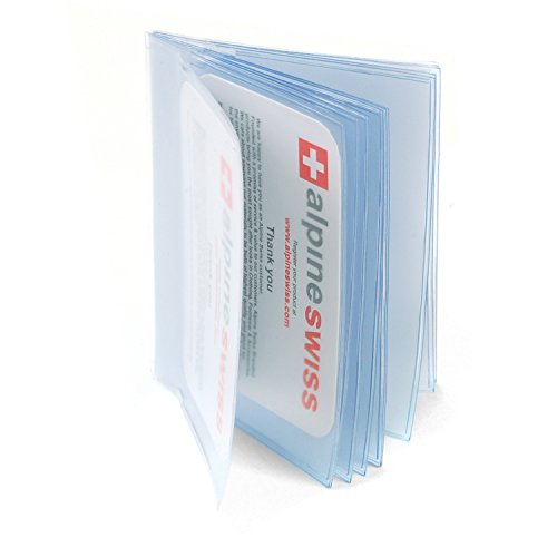 UPC 817137103678, Plastic Wallet Insert Made in USA by Alpine Swiss 12 Pages Picture Card SET OF 2