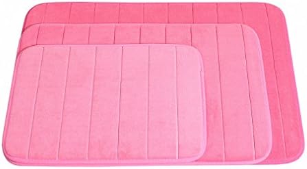 Memory Foam Coral Velvet Non Slip Bathroom Magnificent 40x60 50x80 60x90 Inch Fleece Bath Mat High Absorbency pink 600MMx900MM