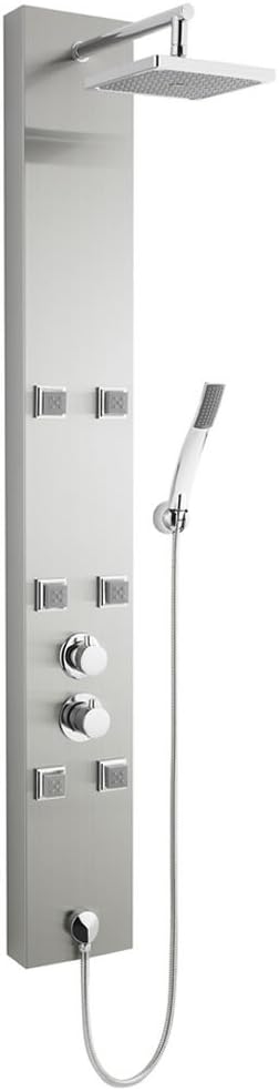 Hudson Reed Duschpaneel Easton - Thermostatische Duschsäule aus