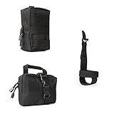 JASGOOD Tactical Molle Pouches Multi-Purpose EDC Military Nylon Waist Pack Utility Bag Detachable Patches/Pouches for Dog Vest Harness