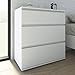 Tvilum Bright 3 Drawer Wide Chest in White