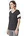 Alternative Women's Powder Puff Jersey T-Shirt, Eco Black/Eco Ivory, Large