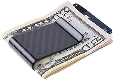 Carbon Fiber Money Clips Credit Card holder（3K carbon fiber ）- Business Card Holder Clips for men