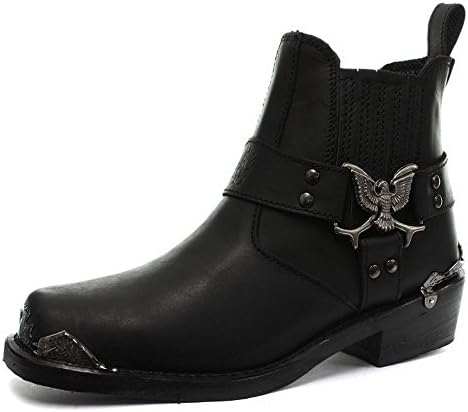 Amazon.com | Grinders Unisex Renegade LO Black Leather Cowboy
