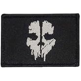 Miltacusa Duty Calls Ghost Skull Patch [- Hook Fastener Backing - G4]