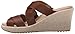 crocs Women's A-Leigh Crisscross W Wedge Sandal, Hazelnut/Chai, 7 M US