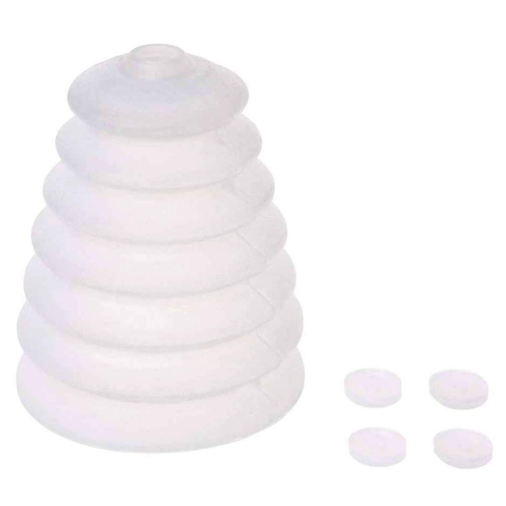 Nuluxi Electric Hammer Drill Dust Collector Impact Drill dust Cover Dustproof Impact Power Tool Device Durable Simple Sealing Electric Tool Accessories with 4 Rubber Ring Durable (White)