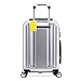 BlueCosto - Luggage Tags - Large, Yellow, 5 PK - PVC Suitcase Tags w/Privacy Cover & Stainless Steel Wire Loops - Personalized Baggage Identifiers for Travel - Backpack Name Labels