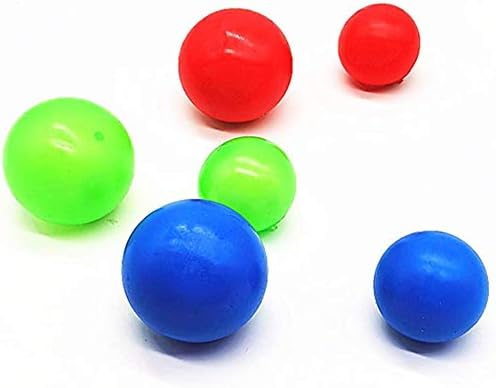 天井の壁にくっつくレリーフボールが暗闇の中で光る子供向けの明るい粘着性減圧玩具 ストレス緩和ボール スティッキーボール 子供の親のためのゲームキャッチ ボール