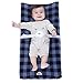 BlueSnail Plush Super Soft and Comfy Changing Pad Cover Change Table Cradle Bassinet Sheets for Baby 2-Pack (Navy Buffalo Plaid)