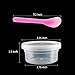Teenitor Slime Storage Containers 4.5oz, 15 Pack Floam Beads Containers of Slime 46g & 2 Pcs Slime Mixing Spoons for Slime Beads, Leakproof Clear Plastic Storage Slime with Lids