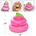 AOLIGE 6PCs Squishies Slow Rising Jumbo Kawaii Cut Poo Creamy Scent for Kids Party Toys Stress Reliever Toy