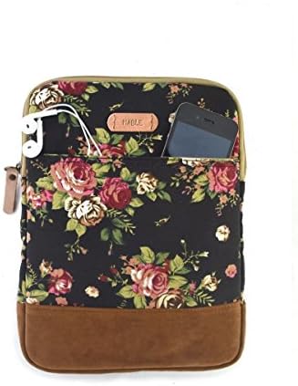 Borann iPad Sleeve,iPad cover,iPad Pro 9.7" Sleeve,iPad Air Sleeve,Tablet Sleeve Personalized Your Name Floral