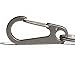 Xthel Titanium 45mm Carabiner Clip Quick Release Keychain Hook with Stainless Steel Ring