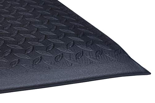 Guardian Soft Step Supreme Anti-Fatigue Floor Mat, Vinyl, 3'x5', Black Pebble Texture