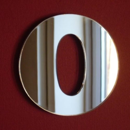 Super Cool Creations Number 0 Mirror - 40cm